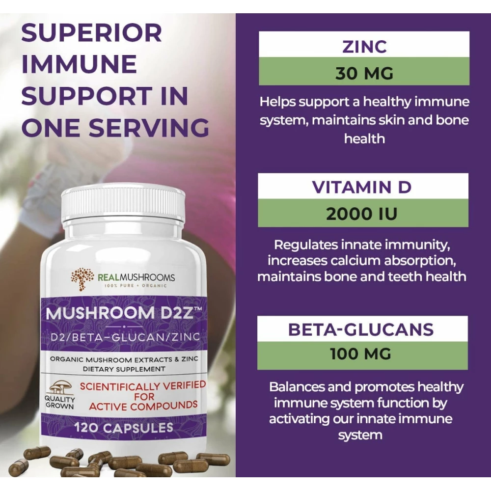 Mushroom D2Z - 120 Capsules