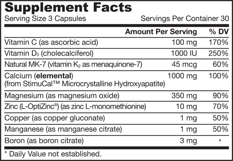 Jarrow Bone Up Three Per Day - 180 Capsules
