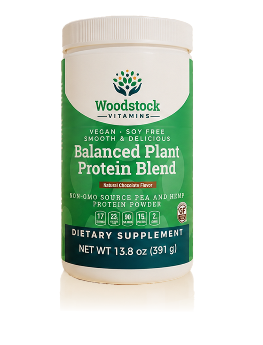 Organic Balanced Plant Protein Blend - Natural Vanilla Flavor - 13.8 oz Powder