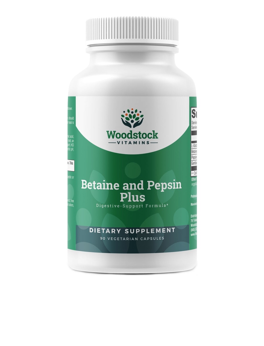 Betaine and Pepsin Plus - 90 Capsules