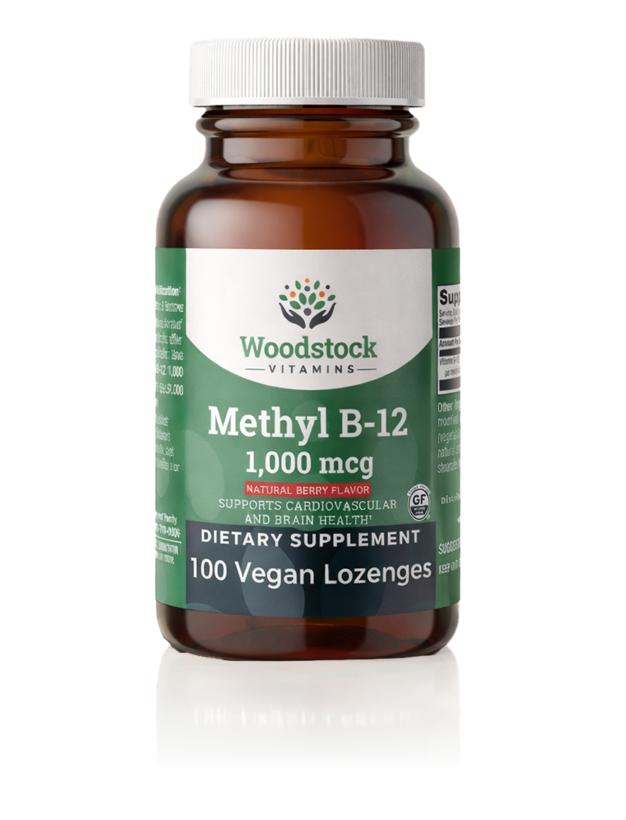 Methyl B12 1,000 mcg Natural Berry Flavor - 100 Lozenges