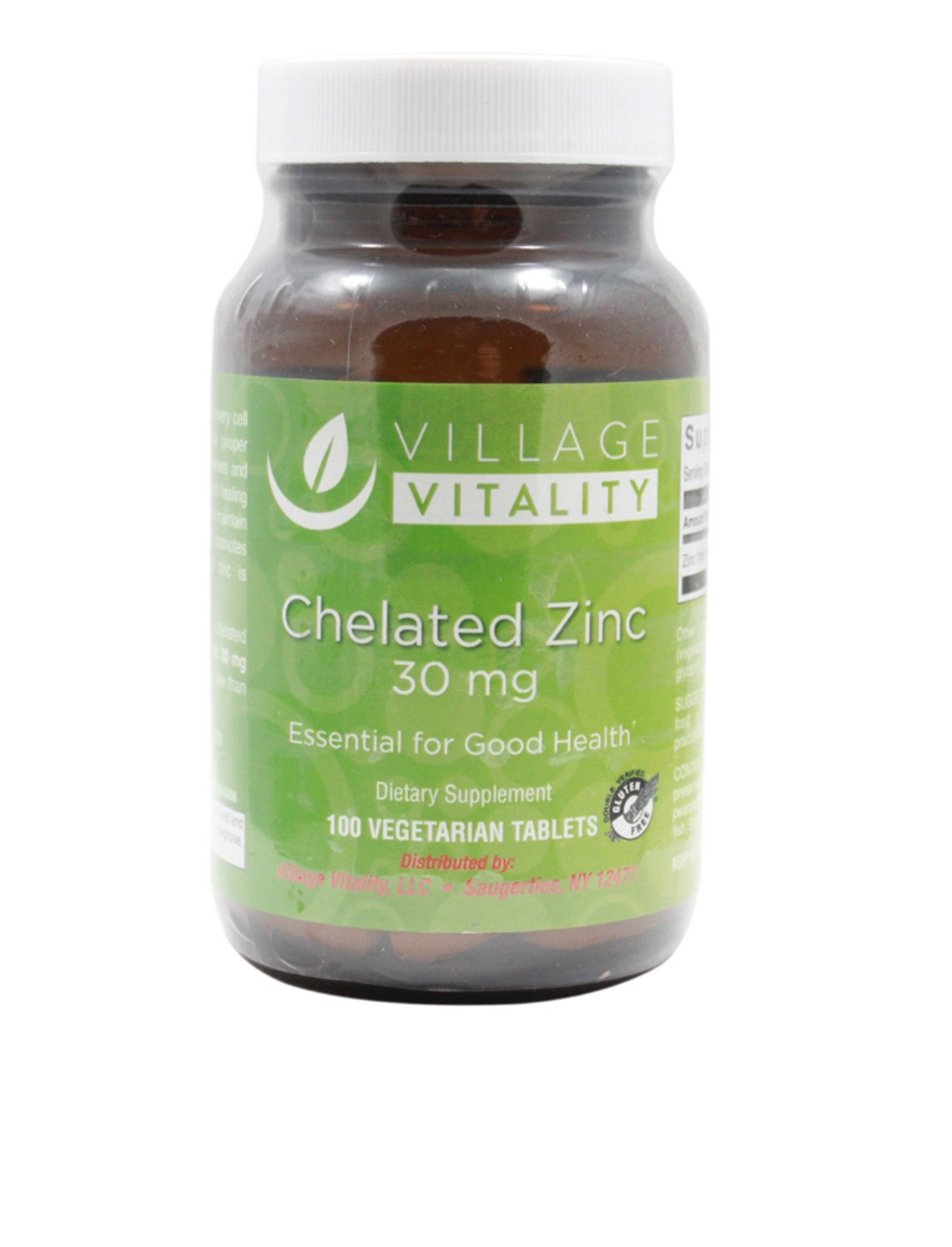 Chelated Zinc 30 mg - 100 Tablets