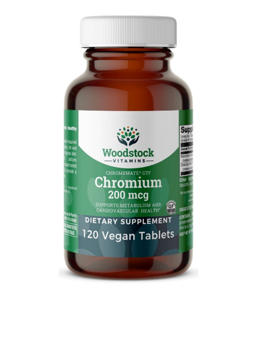 Chromium 200 mcg (Chromemate GTF) - 120 Tablets