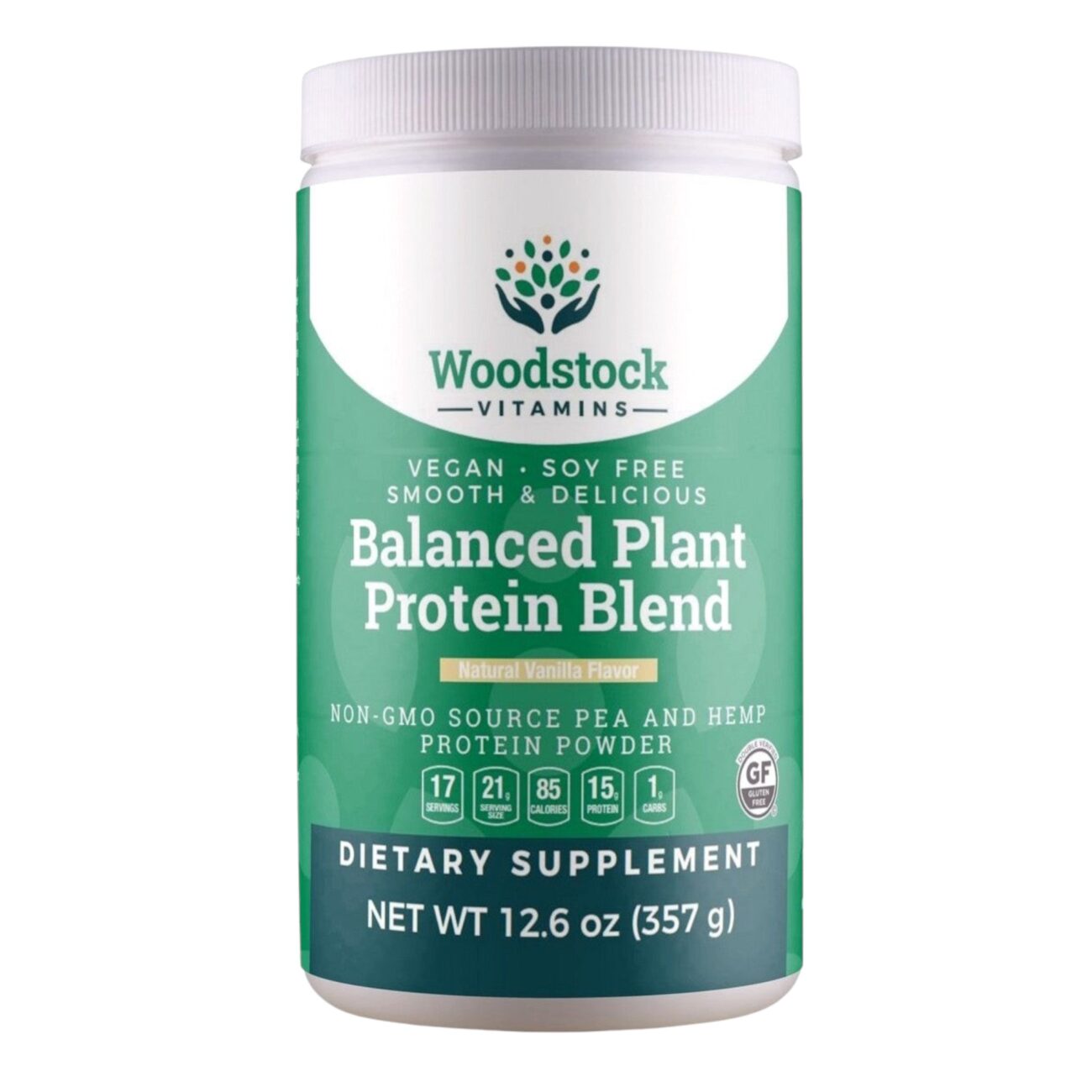 Organic Balanced Plant Protein Blend - Natural Vanilla Flavor Powder