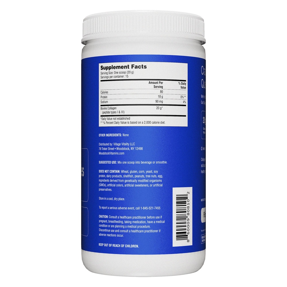 Collagen Peptides Powder Nutrition Panel - 300g